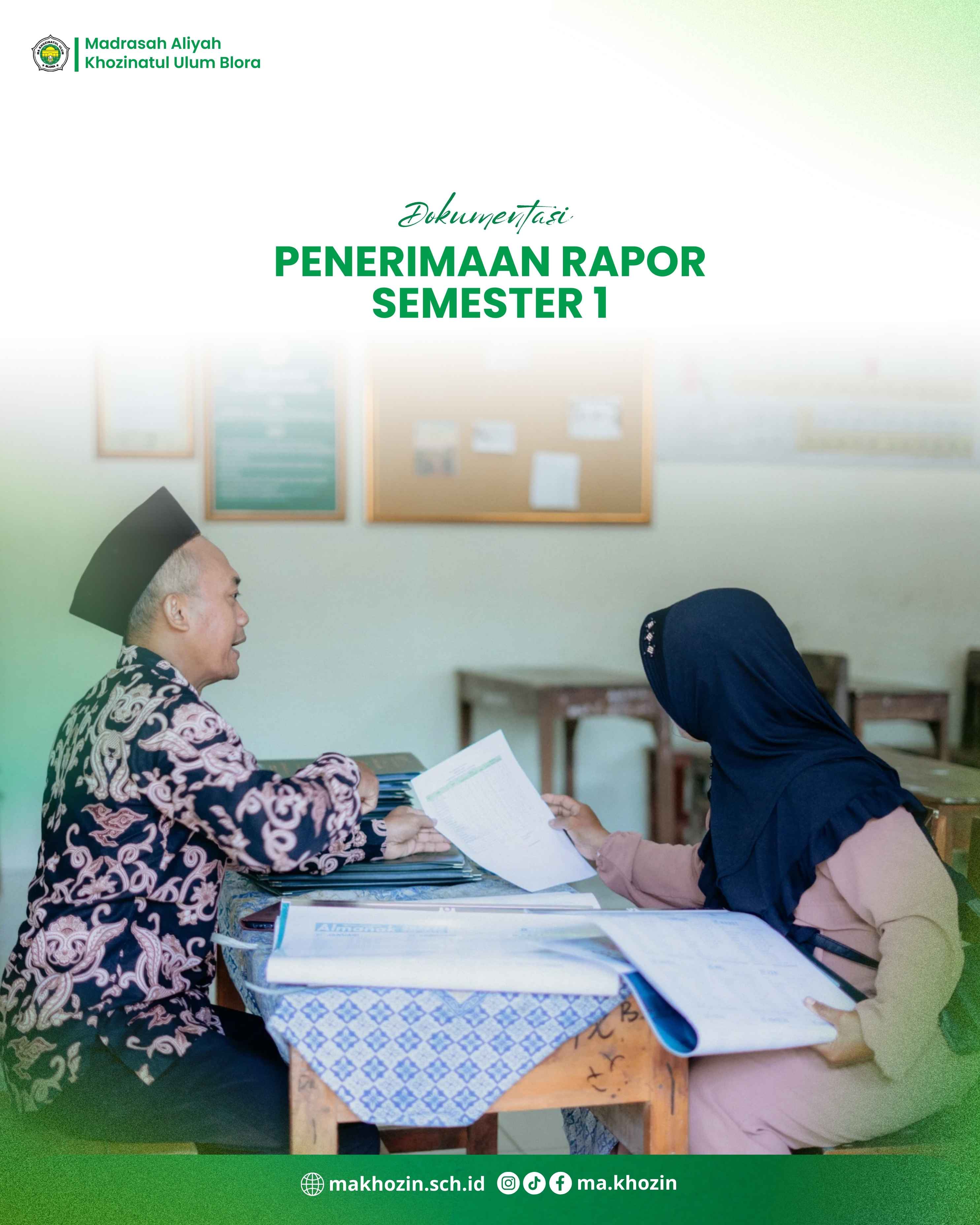 Penerimaan Raport Semester Gasal TP. 2025-2026